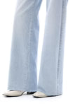 Hellanblaue Mid-Rise-Wide-Leg-Jeans