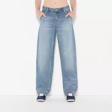 Damen-Jeans im 90er-Jahre-Stil – Mid-Rise, Relaxed Straight